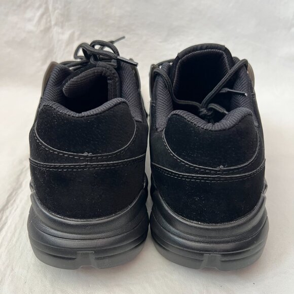 Fashion sneakers triple black faux suede Mercedes logo 46 lace up lightweight - Picture 4 of 9